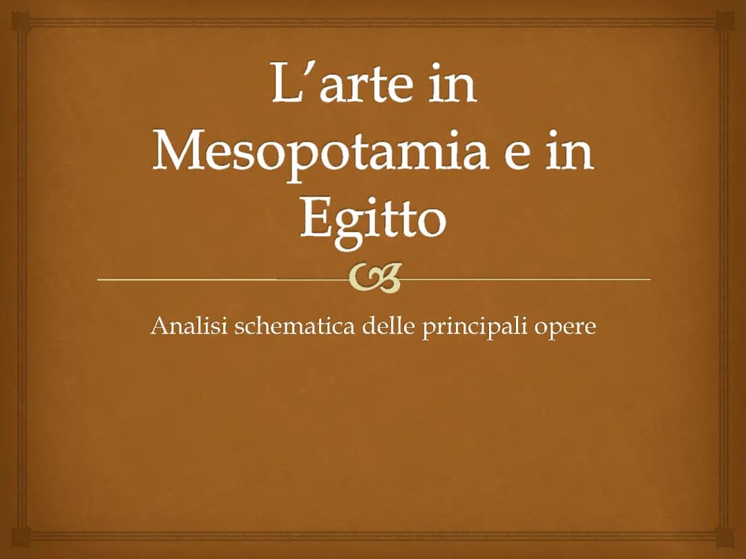Differenze tra Mesopotamia e Egitto: Arte e Storia delle Prime Civiltà