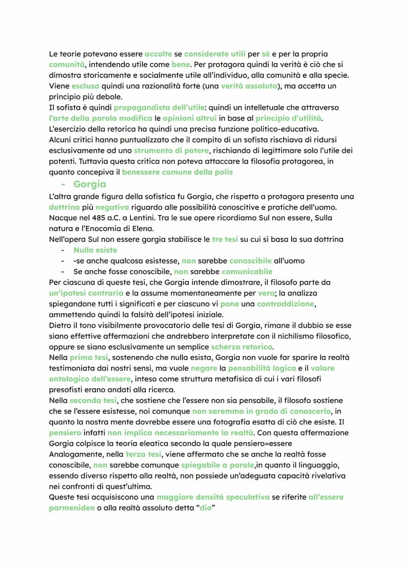FILOSOFIA
Parmenide
Nato ad Elea, visse tra il 550 e il 450 a.C. ed espose il suo pensiero nell'opera Sulla
Natura. I toni ispirati e oracol