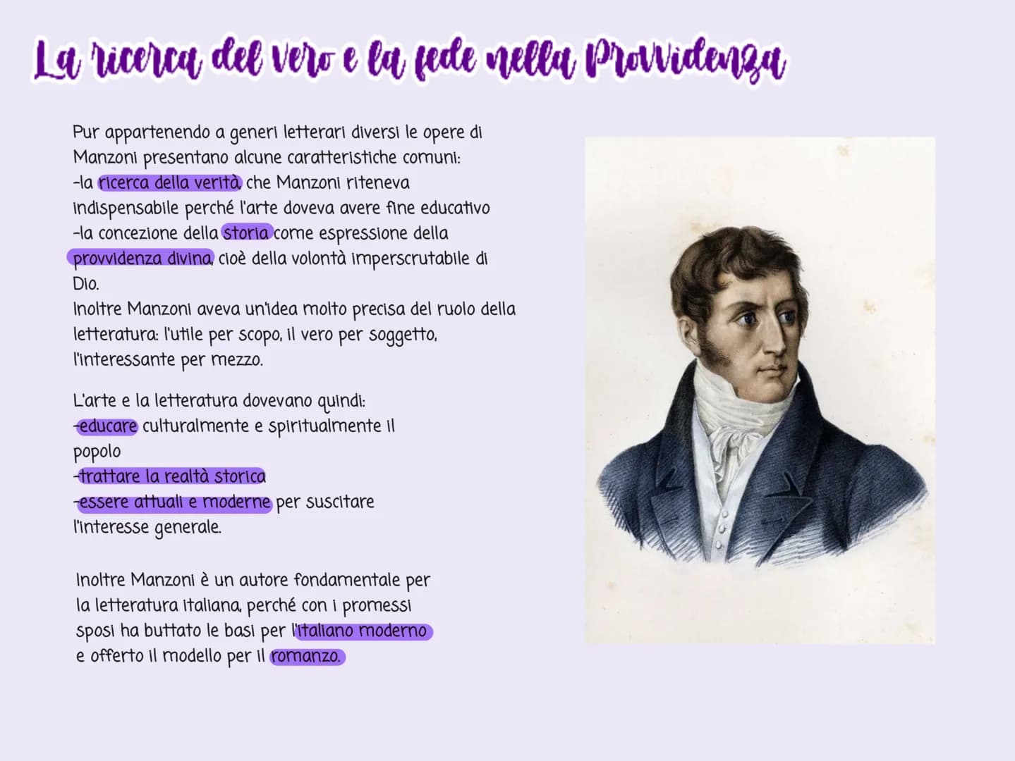Alcosandro Manzari
La vita
Alessandro Manzoni nasce nel 1785 a Milano in una famiglia nobile, da Don Pietro
Manzoni e Giulia Beccaria, figli