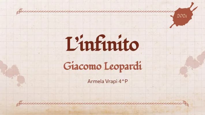 Know L’infinito Giacomo Leopardi thumbnail