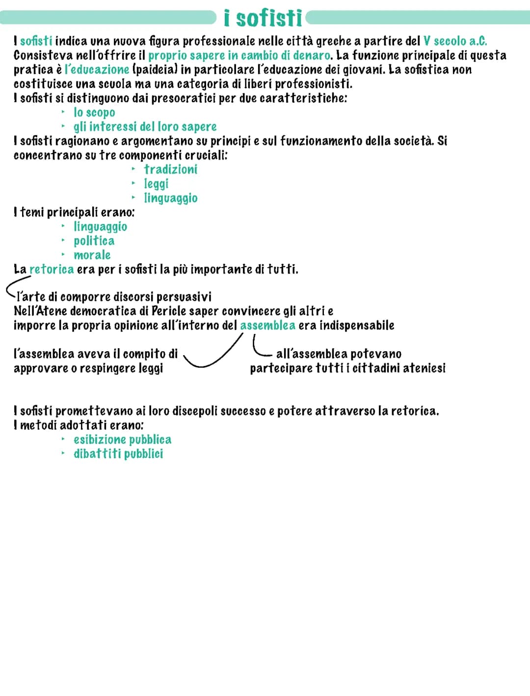 i sofisti protagora e gorgia