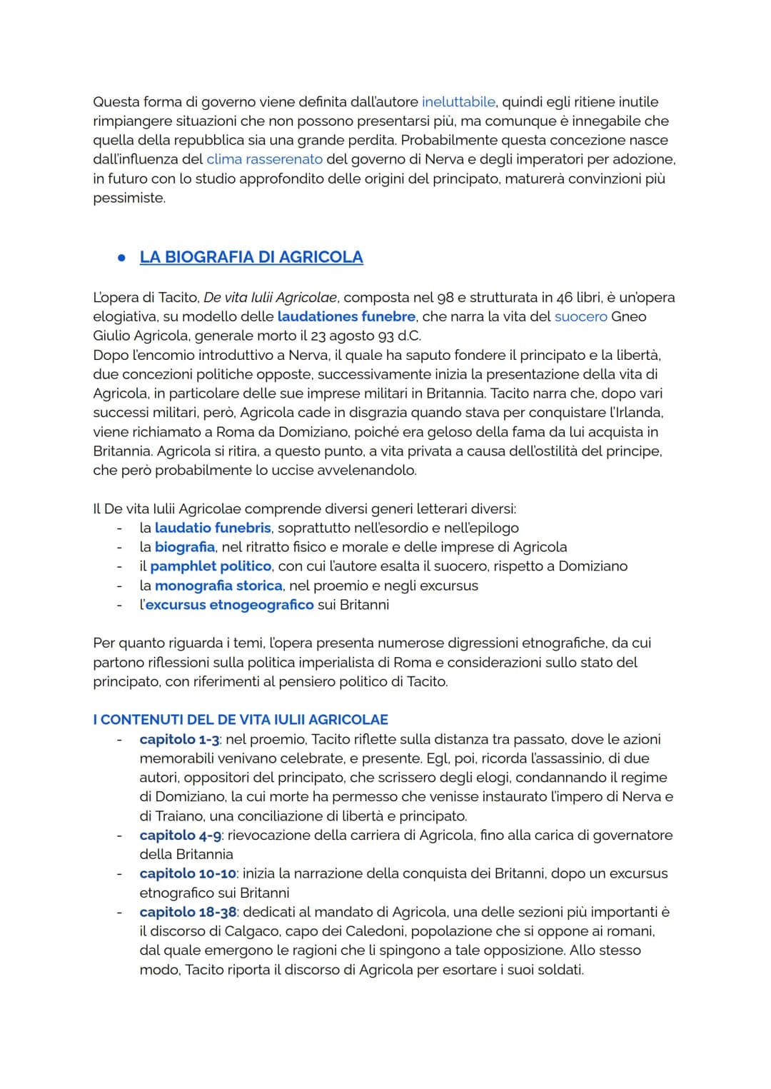 PUBLIO CORNELIO TACITO
LA VITA
Le notizie biografiche su Tacito sono poco precise, infatti data e luogo della sua morte
sono ignoti. Claudio