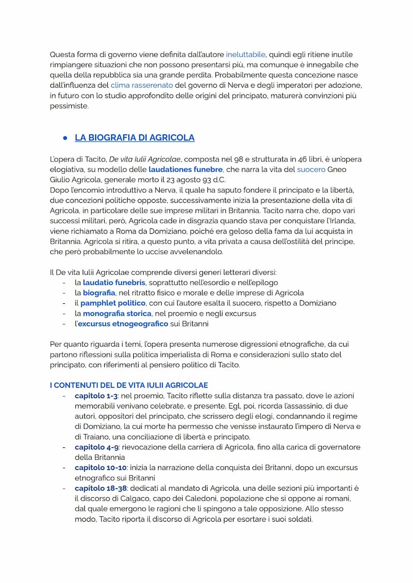 PUBLIO CORNELIO TACITO
LA VITA
Le notizie biografiche su Tacito sono poco precise, infatti data e luogo della sua morte
sono ignoti. Claudio