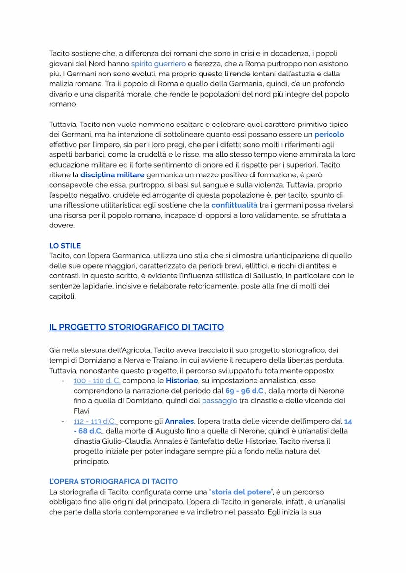 PUBLIO CORNELIO TACITO
LA VITA
Le notizie biografiche su Tacito sono poco precise, infatti data e luogo della sua morte
sono ignoti. Claudio