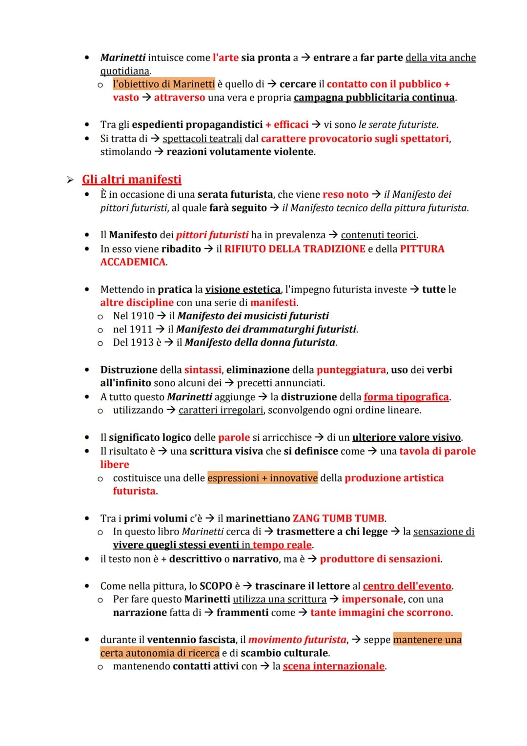 ➤FUTURISMO 1876-1944
●
●
●
●
●
●
FILIPPO TOMMASO MARINETTI
Il Futurismo è → movimento artistico, letterario e politico
O nato a PARIGI il 20