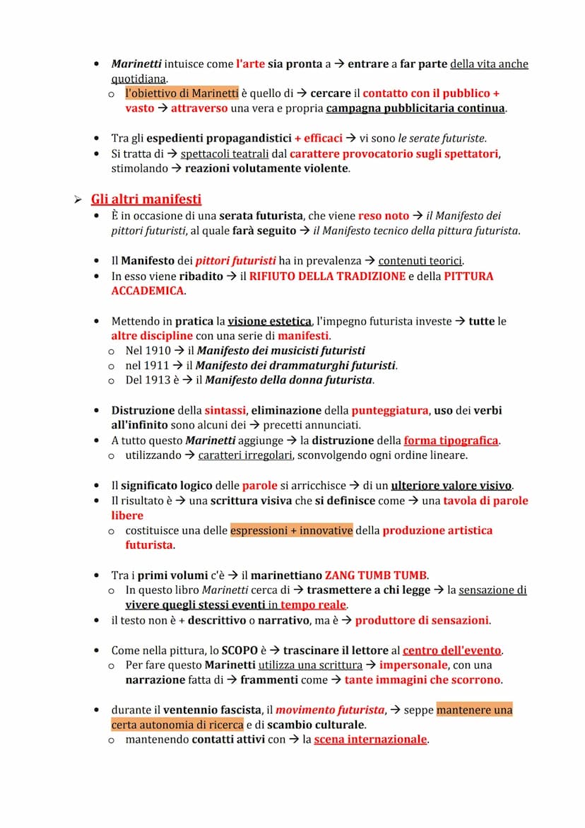 ➤FUTURISMO 1876-1944
●
●
●
●
●
●
FILIPPO TOMMASO MARINETTI
Il Futurismo è → movimento artistico, letterario e politico
O nato a PARIGI il 20