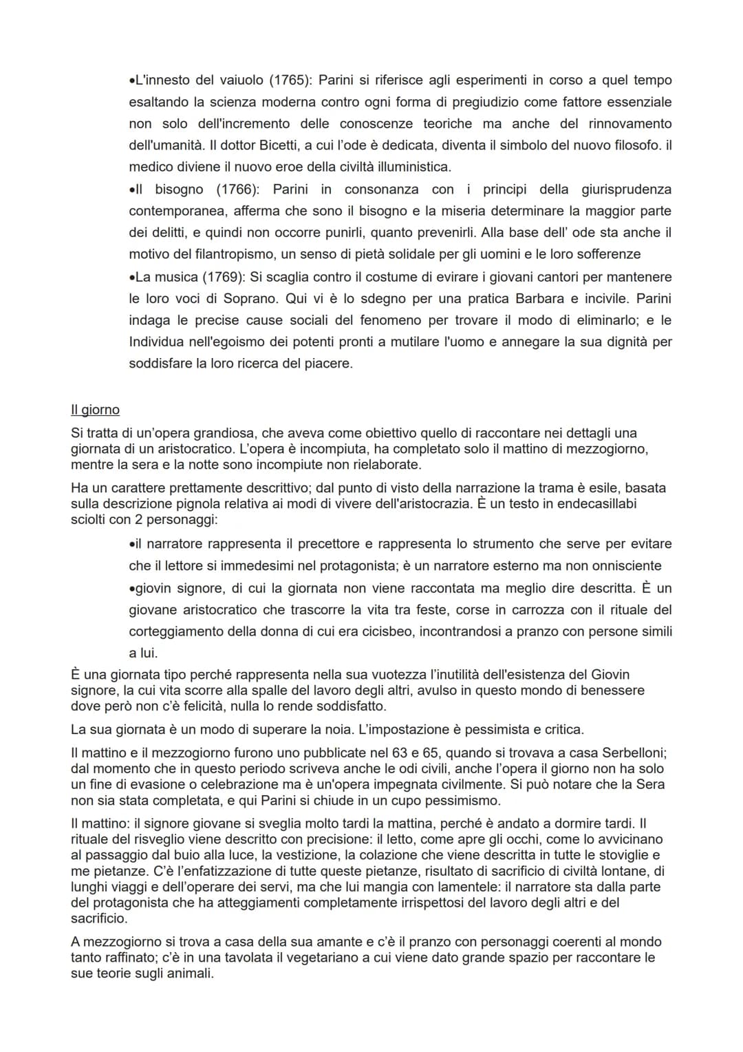 La poetica di Giuseppe Parini
La poesia deve essere illuminata dallo spirito filosofico. Deve avere la finalità dell'utile, insegnare
qualco