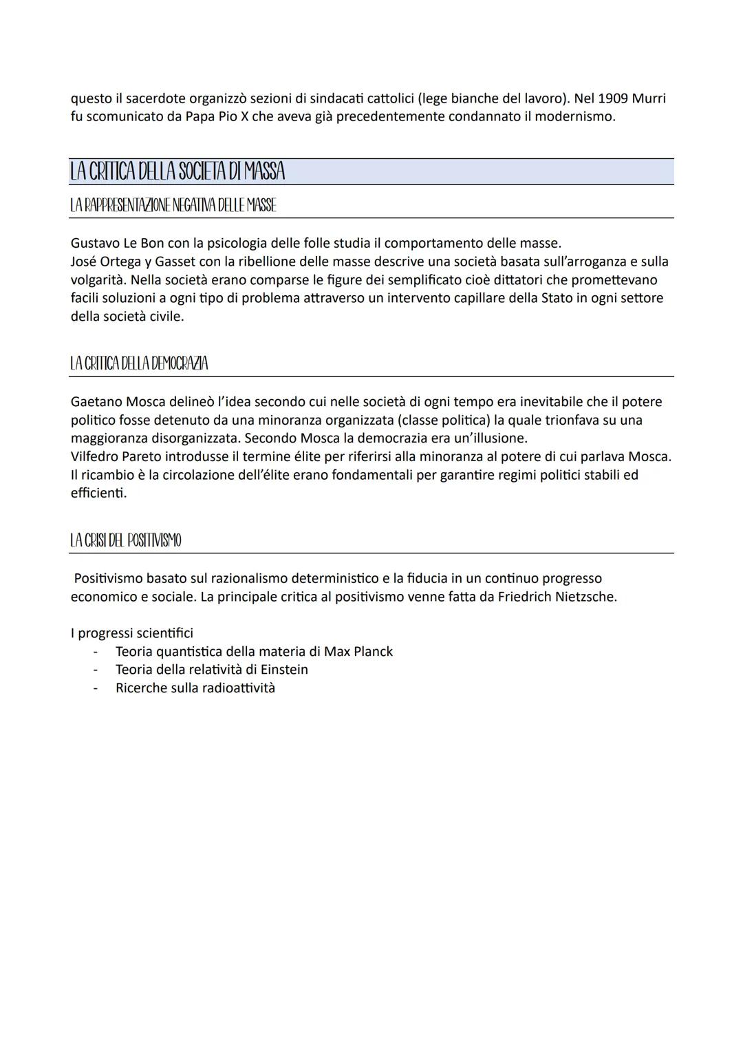 CAPITOLO 1-LA NASCITA DELLE SOCIETA DI MASSA
Tra la fine dell'Ottocento e i primi decenni del Novecento begli Stati uniti e nei paesi più
ec