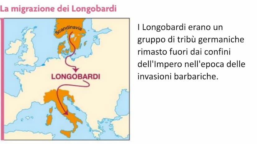 LONGOBARDI Il VI secolo in Italia
L'Italia fra Longobardi
e Bizantini
Domini bizantini
Domini longobardi
REGNO DEI FRANCHI
NEUSTRIA
Torino
P