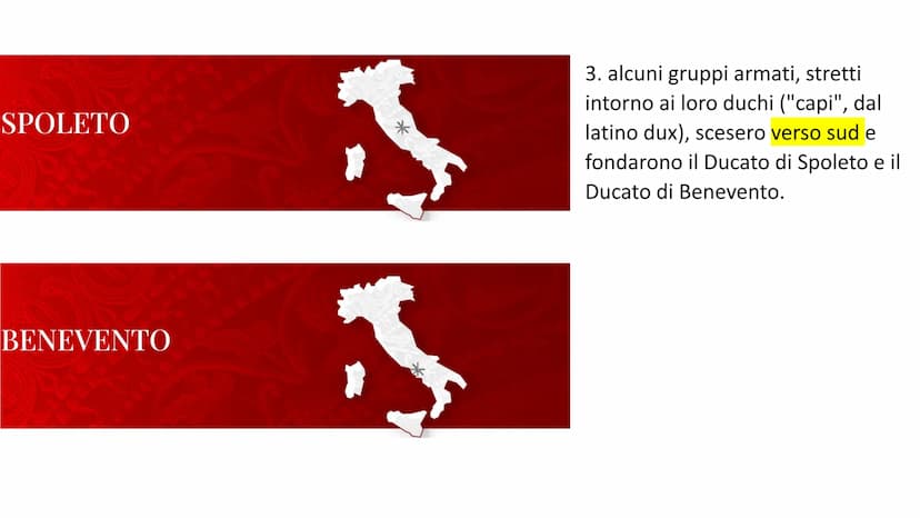LONGOBARDI Il VI secolo in Italia
L'Italia fra Longobardi
e Bizantini
Domini bizantini
Domini longobardi
REGNO DEI FRANCHI
NEUSTRIA
Torino
P