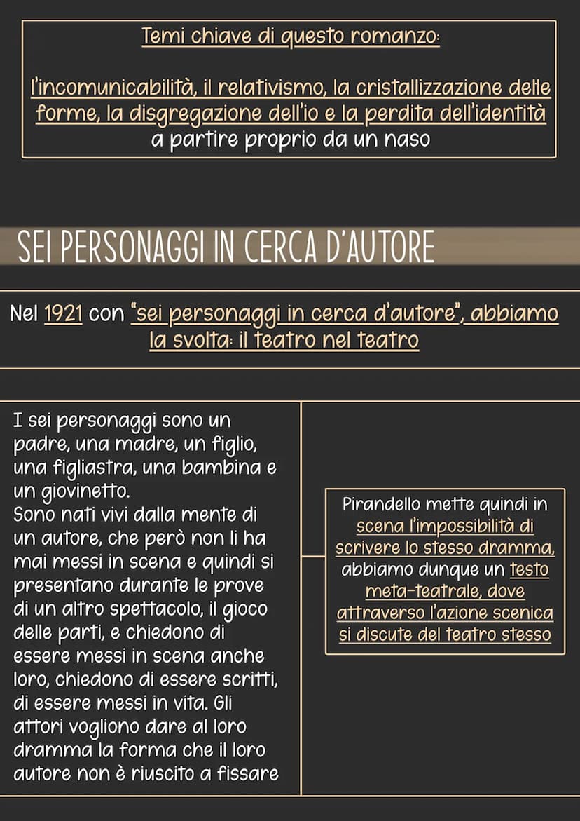 Luigi Pirandello
< Nasce nel 1867 ad Agrigento, ad allora Girgenti. Figlio di una famiglia agiata, il padre
gestisce alcune miniere di zolfo