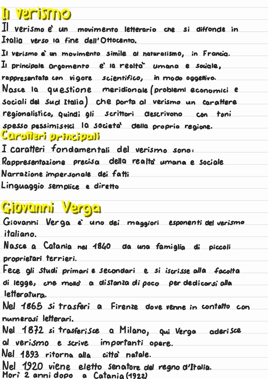 In verismo
Il verismo e un movimento letterario che si diffonde in
Italia verso la fine dell'Ottocento.
Il verismo e' un movimento simile al