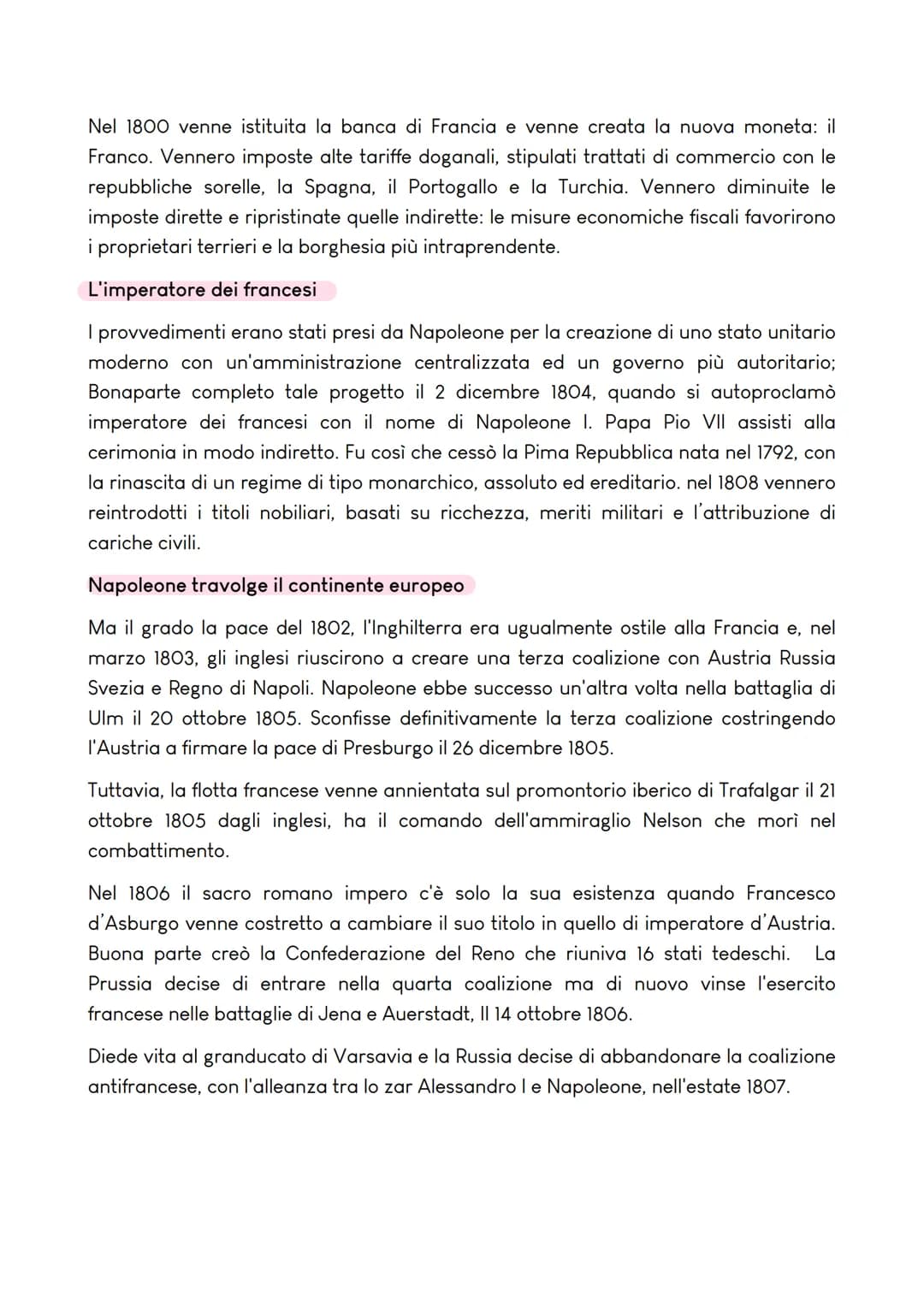 L'EPOCA DI NAPOLEONE BONAPARTE
Napoleone e la conquista
dell'Italia
Il direttorio e l'esercito: tra
guerra e colpo di Stato
dal 1695 il dire