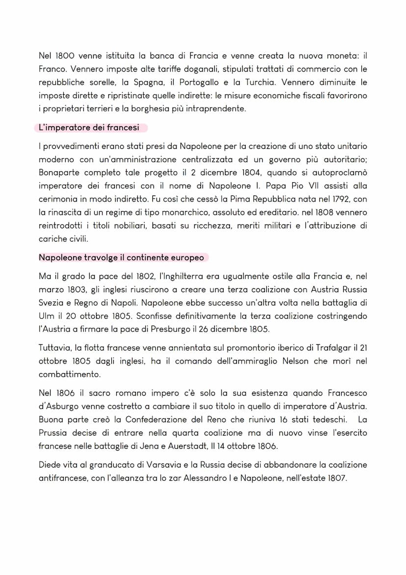 L'EPOCA DI NAPOLEONE BONAPARTE
Napoleone e la conquista
dell'Italia
Il direttorio e l'esercito: tra
guerra e colpo di Stato
dal 1695 il dire