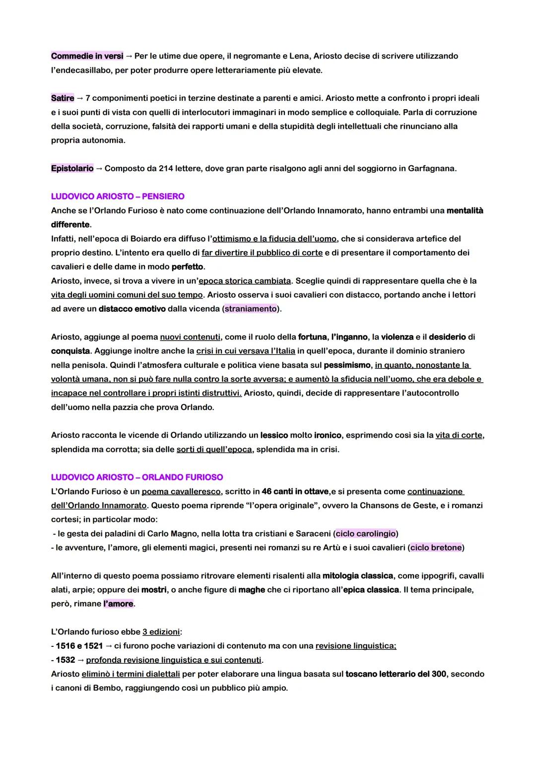 LUDOVICO ARIOSTO - VITA
Ludovico Ariosto nasce nel 1474 a Reggio Emilia, come primo di 10 figli.
Il padre, Niccolò Ariosto, era un uomo di c