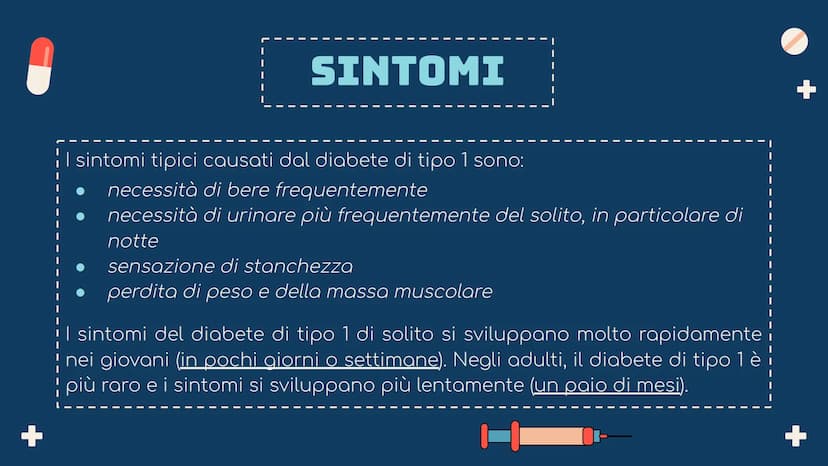 TIL
IL DIABETE
00
00
00 104
+
CHE COS'È
E una malattia cronica caratterizzata dalla
presenza di elevati livelli di glucosio nel sangue
(iper