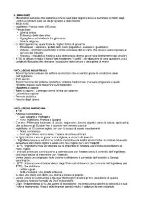 Know programma di storia della terza media: Illuminismo, rivoluzione industriale,  americana,  Francese, russa, età della restaurazione, umbertina e giolittiana, romanticismo, Risorgimento, unità d’Italia, belle èpoque, guerre mondiali, fascismo, nazismo… thumbnail