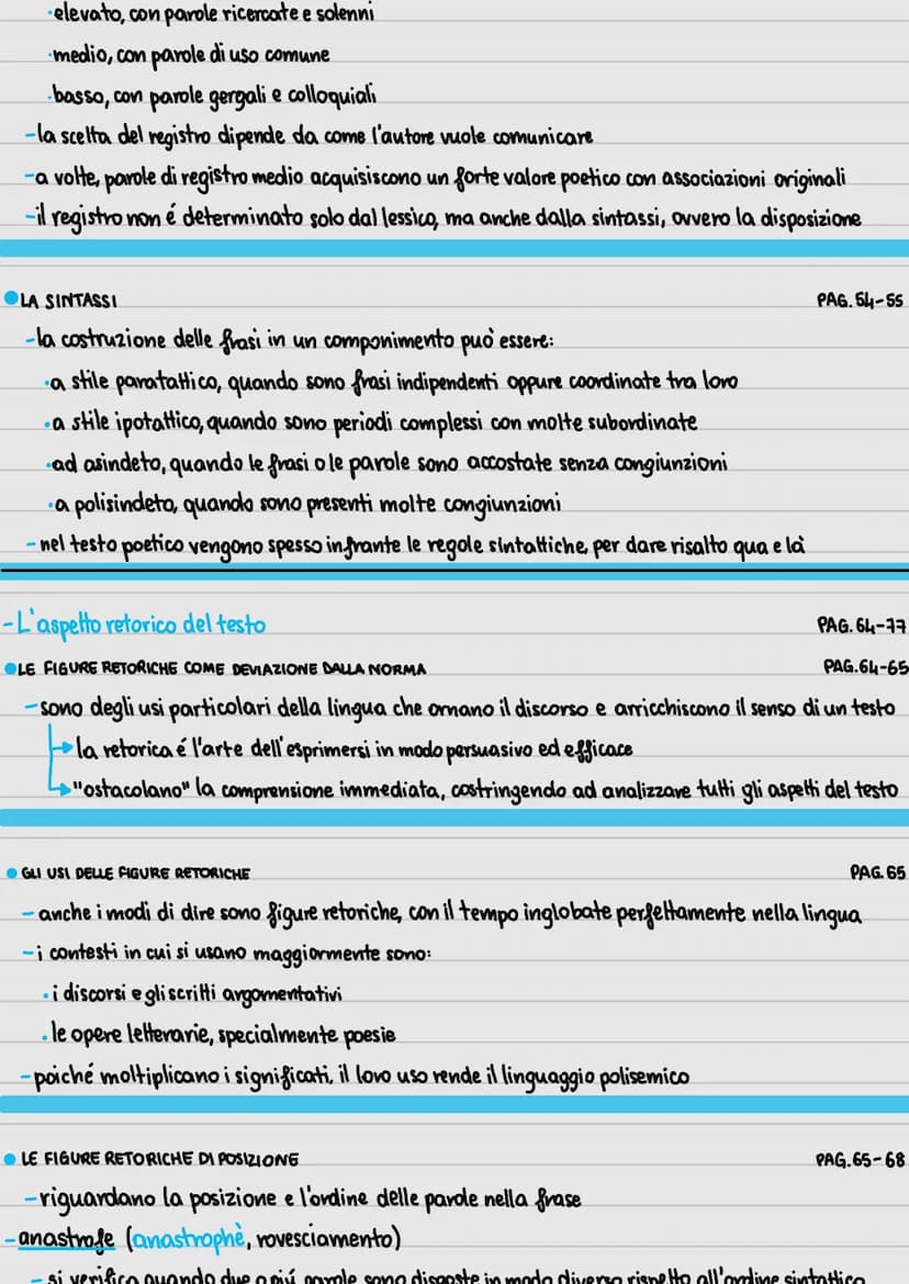 -L'aspetto metrico-ritmico del testo
IL VERSO
-formato quando l'autore sceglie di andare a capo, dando un senso di musicalita`
-é una succes