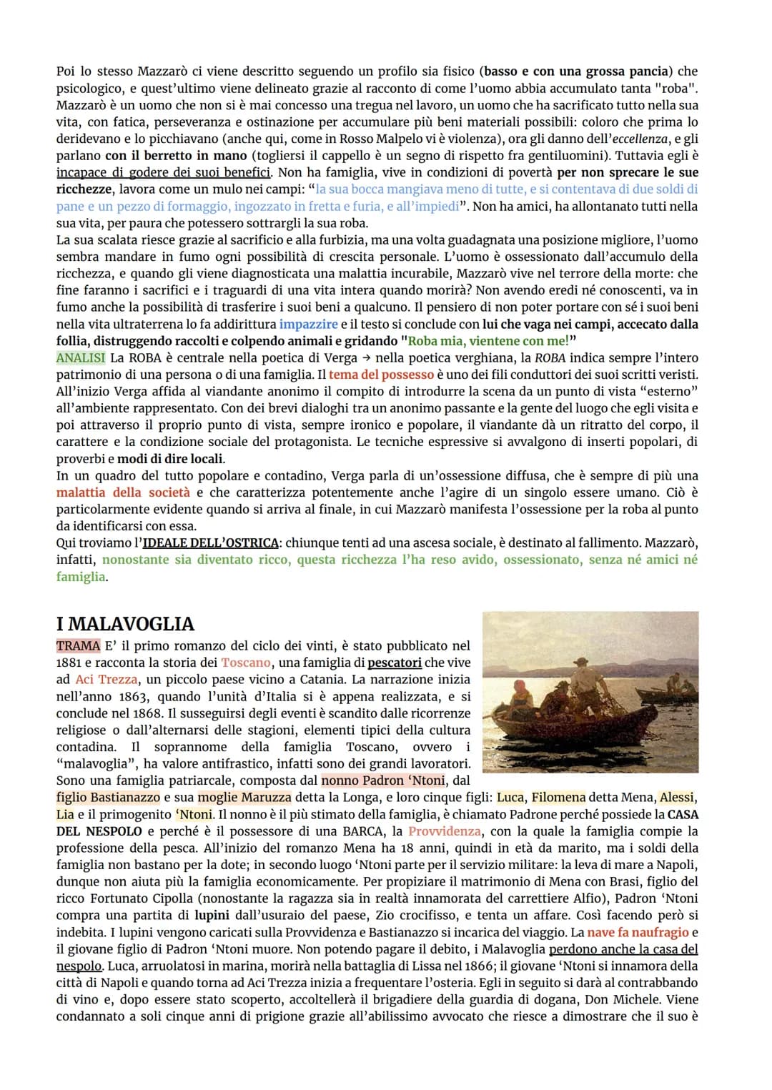 GIOVANNI VERGA
VITA e OPERE: Giovanni Verga nasce a Catania il 2 settembre 1840, da una famiglia di
agiati proprietari terrieri di tradizion