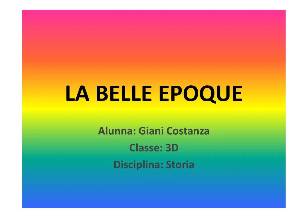 La Belle Époque: Scopri la Storia e le Invenzioni!