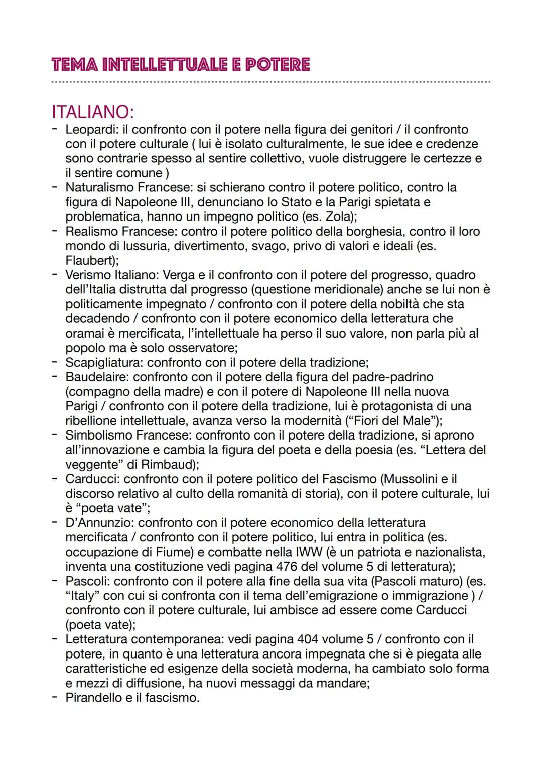 TEMA DELLA DONNA
-
I
-
ITALIANO:
Leopardi: citazione di Saffo, "Ciclo di Aspasia", tema della luna, tema della
natura matrigna personificata