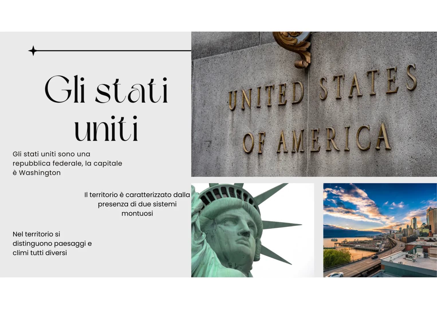 L'AMERICA L'AMERICA

I continente americano è costituito da
due grandi masse subcontinentali e da
un insieme di isole.
Il continente si divi