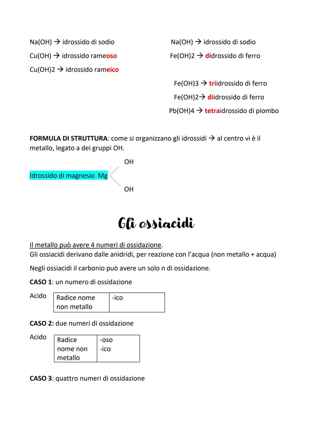 
<p>La nomenclatura dei composti chimici è il processo di attribuire un nome ai composti. Questo può essere fatto in modo classico, dove il 