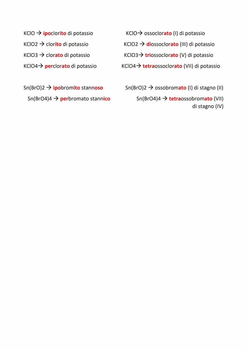 
<p>La nomenclatura dei composti chimici è il processo di attribuire un nome ai composti. Questo può essere fatto in modo classico, dove il 
