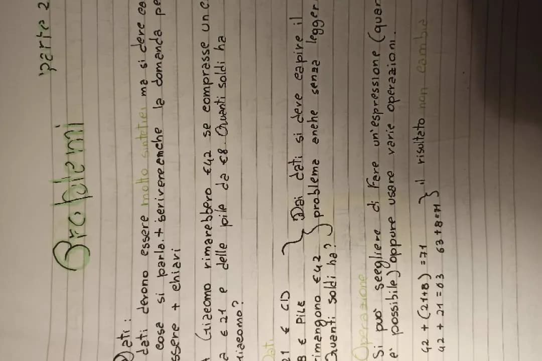 problemi di matematica