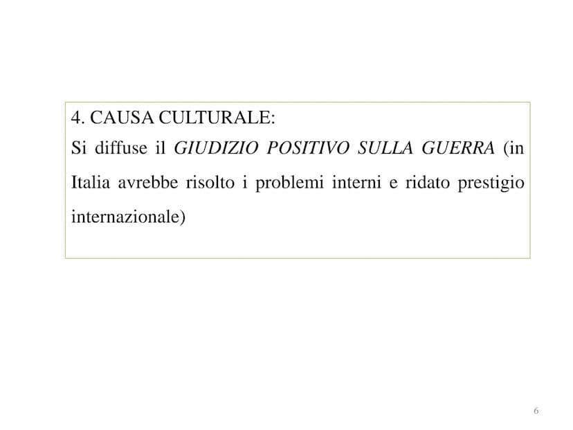 La prima
Guerra Mondiale
Das europäische Gleichgewicht 1914
1 POLITICHE
MILITARI
CAUSE
REMOTE
CAUSA
PROSSIMA
CULTURALE
ECONOMICHE
ASSASSINIO