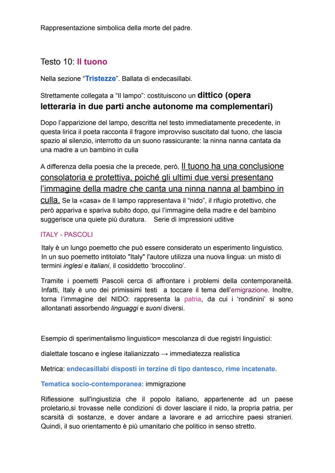 Giovanni Pascoli
Giovanni Pascoli è nato a San Magno di Romagna. Il padre viene assassinato.
Questo evento segna Pascoli per tutta la vita: 