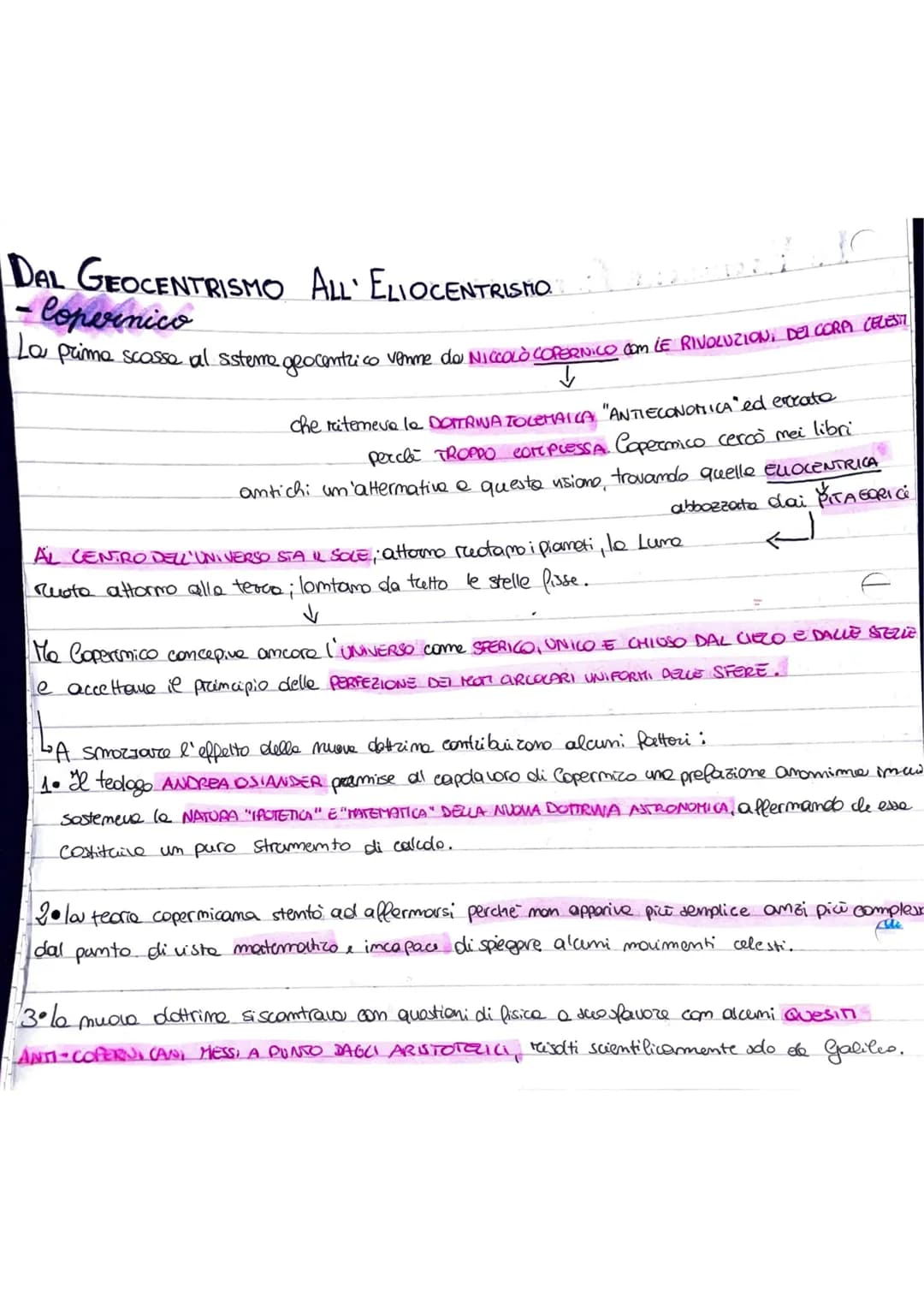 
<p>La Rivoluzione Astronomica è la sostituzione del modello geocentrico di Tolomeo, con un modello eliocentrico attribuito a Niccolò Copern
