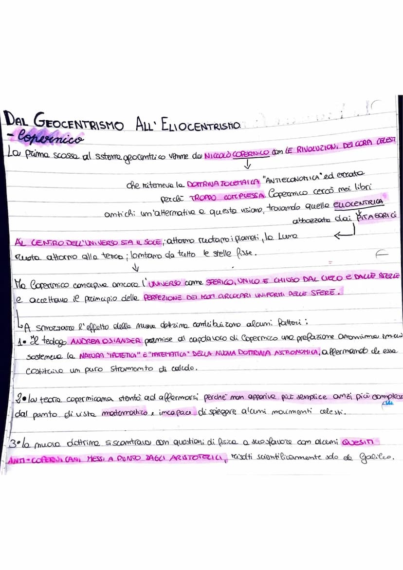 
<p>La Rivoluzione Astronomica è la sostituzione del modello geocentrico di Tolomeo, con un modello eliocentrico attribuito a Niccolò Copern