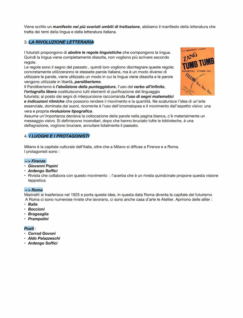 1. LA NASCITA DEL MOVIMENTO
FUTURISMO
Dopo una lunga fase di depressione economica, nei primi anni del
novecento l'Europa conosce un periodo