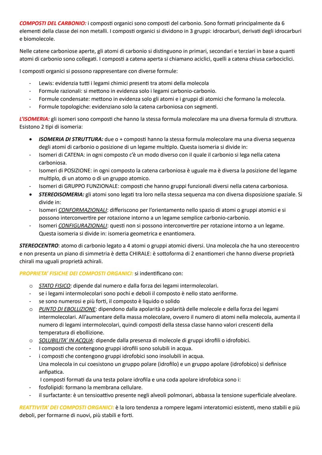 isomeria composti del carbonio