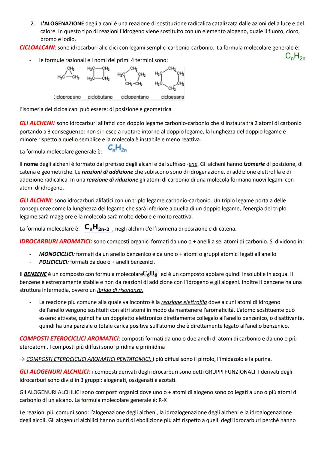 COMPOSTI DEL CARBONIO: i composti organici sono composti del carbonio. Sono formati principalmente da 6
elementi della classe dei non metall