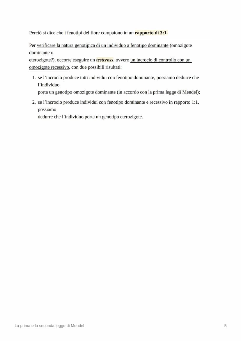 La terza legge di Mendel
La terza legge di Mendel: l'assortimento indipendente
Mendel a questo punto considerò un incrocio fra due linee pur