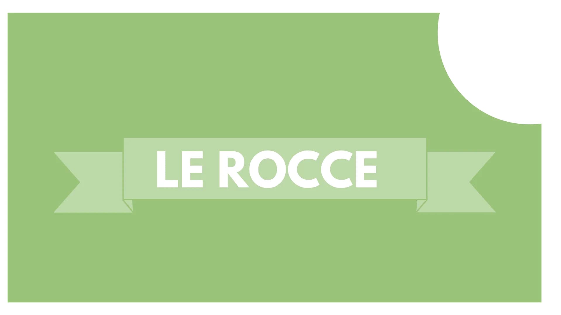 LE ROCCE CLASSIFICAZIONE ROCCE
ROCCE IGNEE
derivano dalla solidificazione
del magma
• se il raffreddamento avviene
all'intero sono intrusive