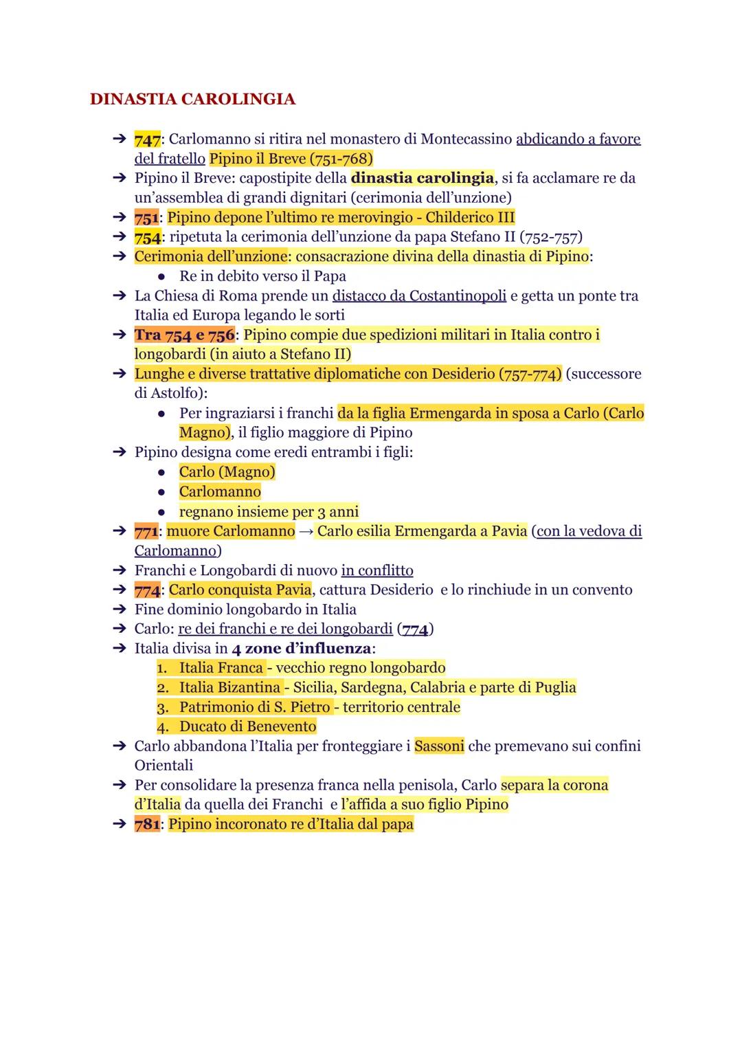 Storia
CLODOVEO (481-511)

→ Franchi: popolazione germanica divisa in tribù guidate da capi militari
(lungo Reno e Meno)
→ Clodoveo: re dei 