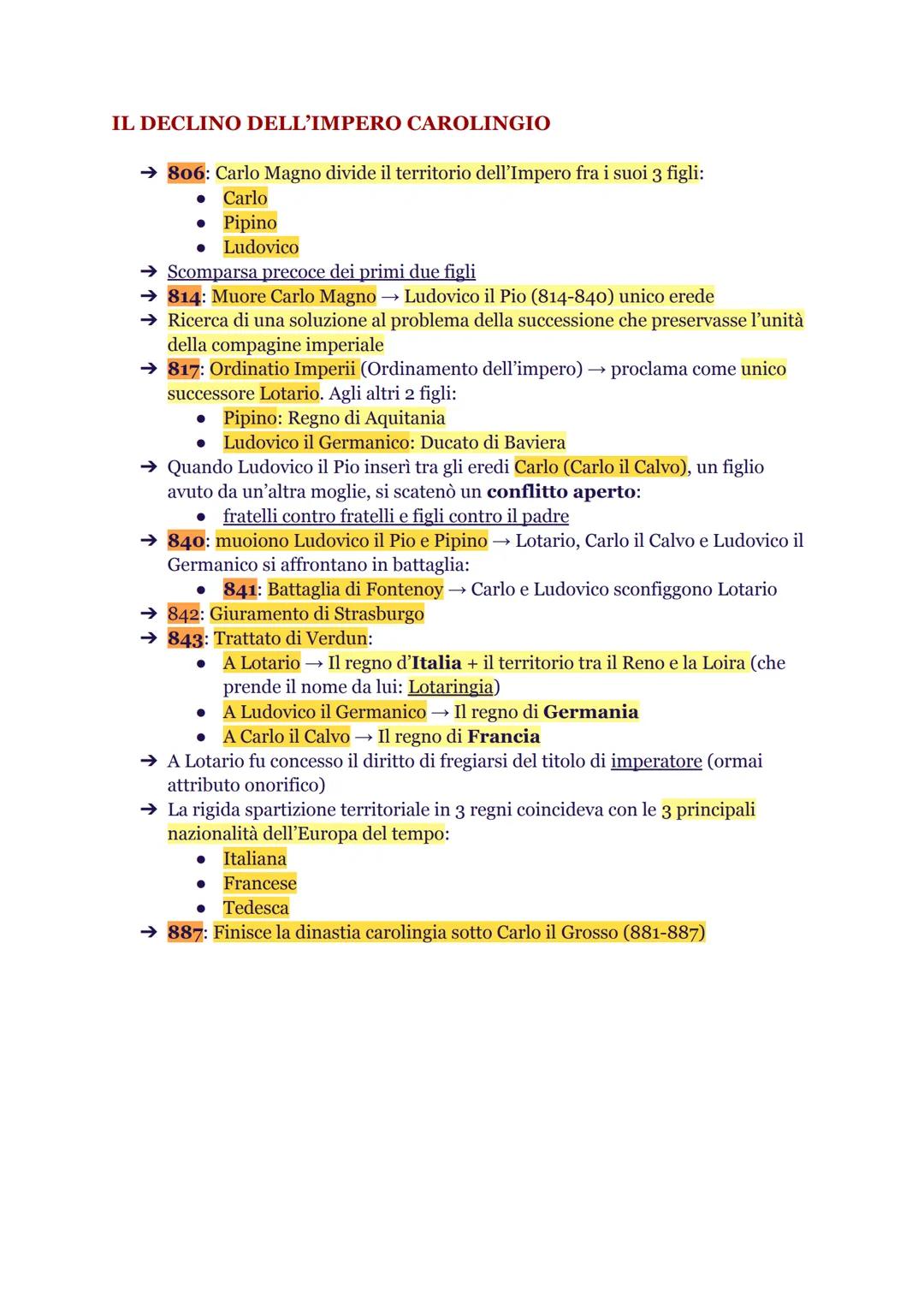 Storia
CLODOVEO (481-511)

→ Franchi: popolazione germanica divisa in tribù guidate da capi militari
(lungo Reno e Meno)
→ Clodoveo: re dei 