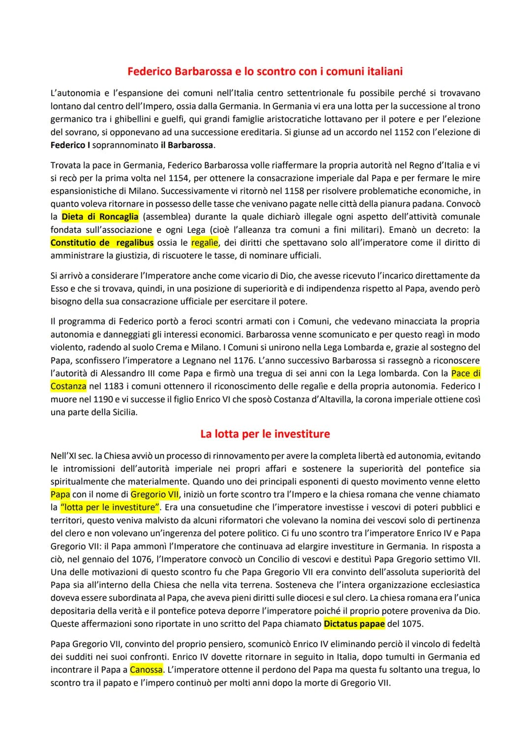 Federico Barbarossa e lo scontro con i comuni italiani
L'autonomia e l'espansione dei comuni nell'Italia centro settentrionale fu possibile 