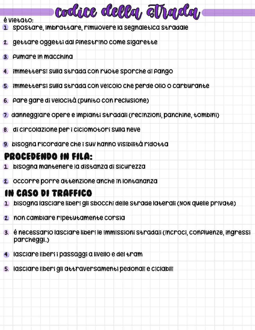 codice della strada