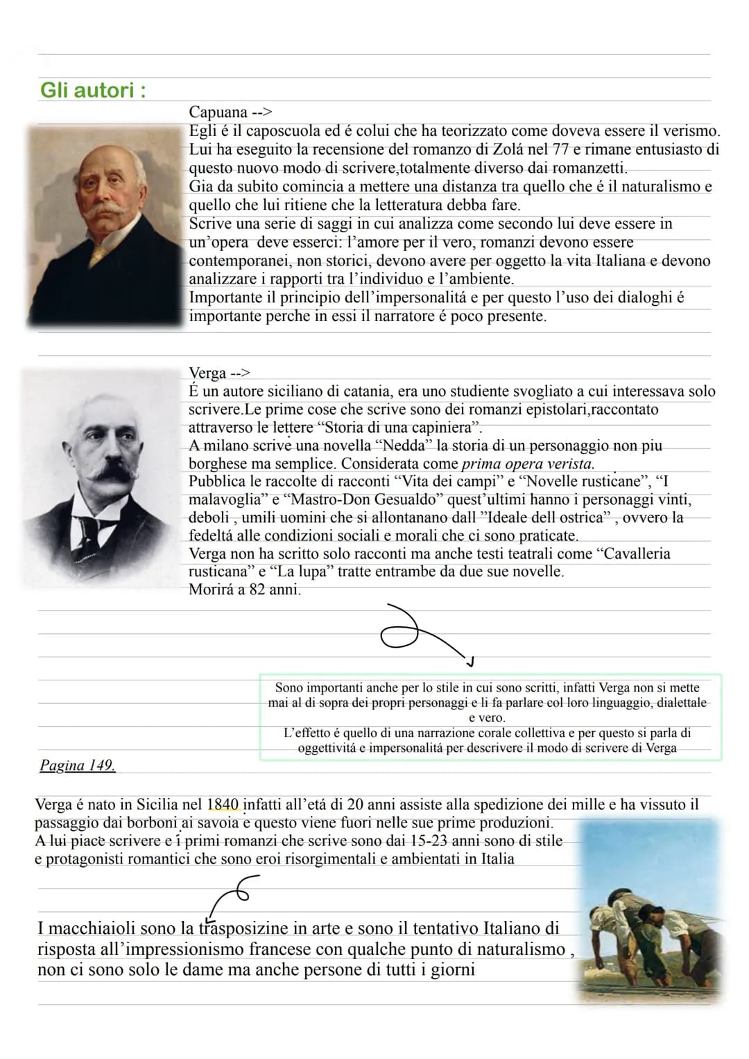 Pagina 111
IL VERISMO
Ad un certo punto le idee naturaliste arrivano anche in Italia, e anche in Italia abbiamo dei
filosofi e pensatori che