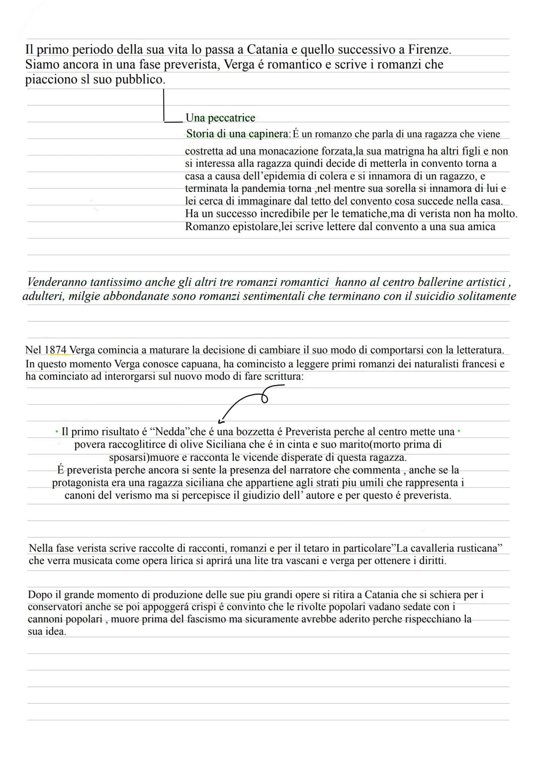 Pagina 111
IL VERISMO
Ad un certo punto le idee naturaliste arrivano anche in Italia, e anche in Italia abbiamo dei
filosofi e pensatori che