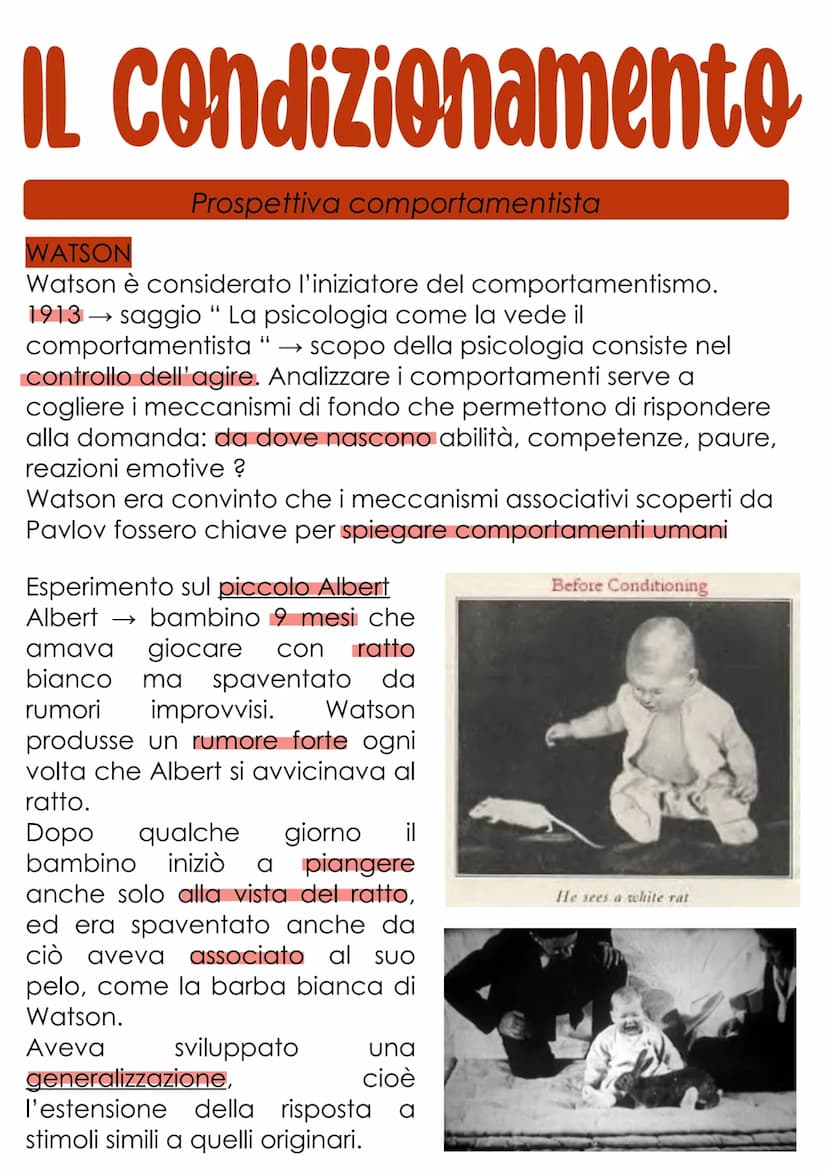 L'apprendimento
L'apprendimento è il processo con cui un organismo vivente è
modificato più o meno definitivamente da ciò che fa e da
quello