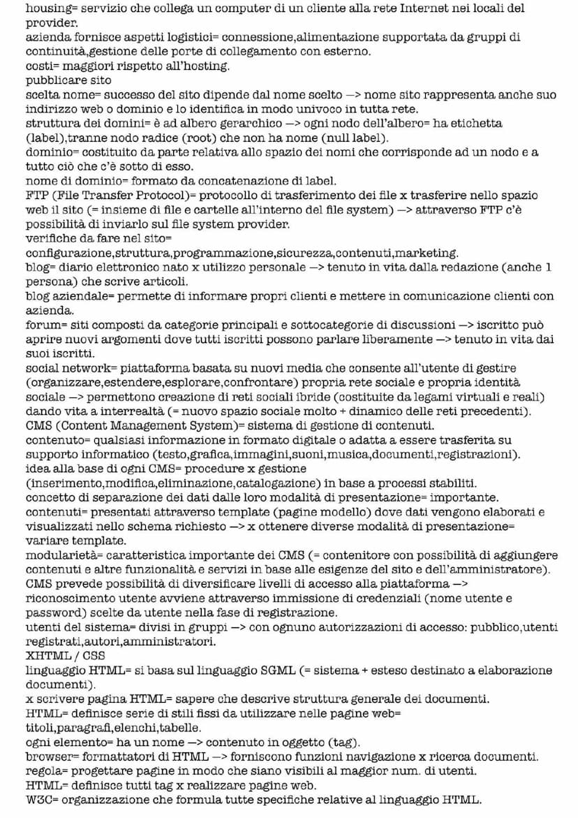 PROGETTAZIONE DI UN SITO WEB
interfaccia + comune x accesso a Internet (= WWW (World Wide Web)= configurata come
ipertesto.
protocollo http 