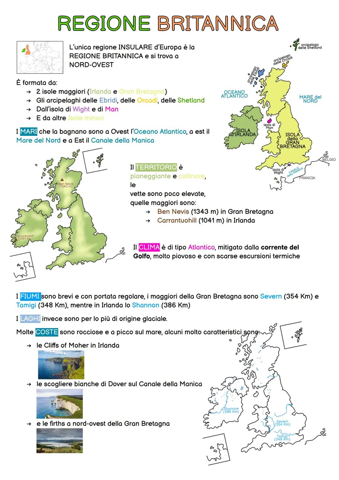 Scopri la Regione Britannica Insulare in Europa e il Suo Clima Atlantico