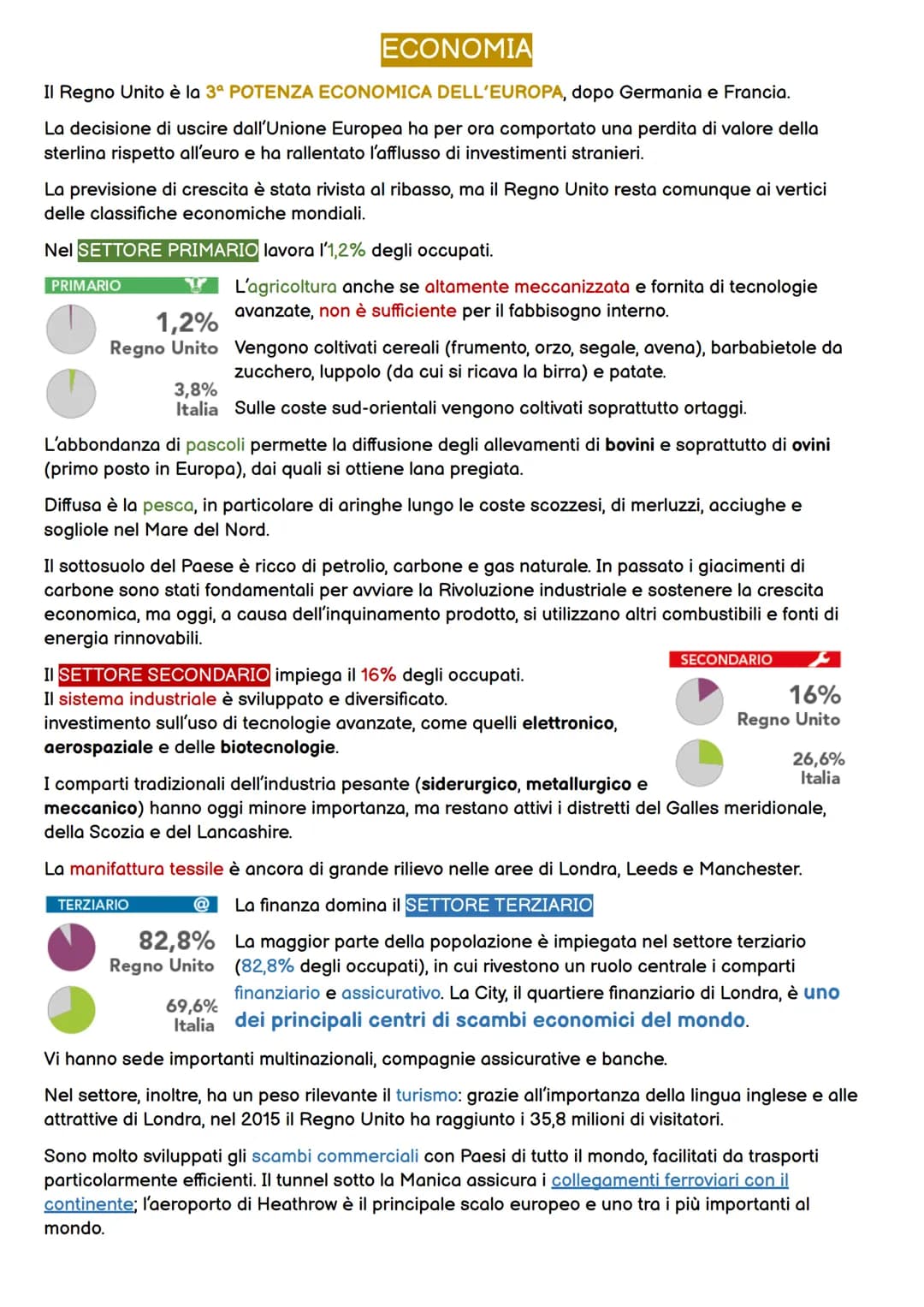 REGIONE BRITANNICA
L'unica regione INSULARE d'Europa è la
REGIONE BRITANNICA e si trova a
NORD-OVEST
È formata da:
→ 2 isole maggiori (Irlan