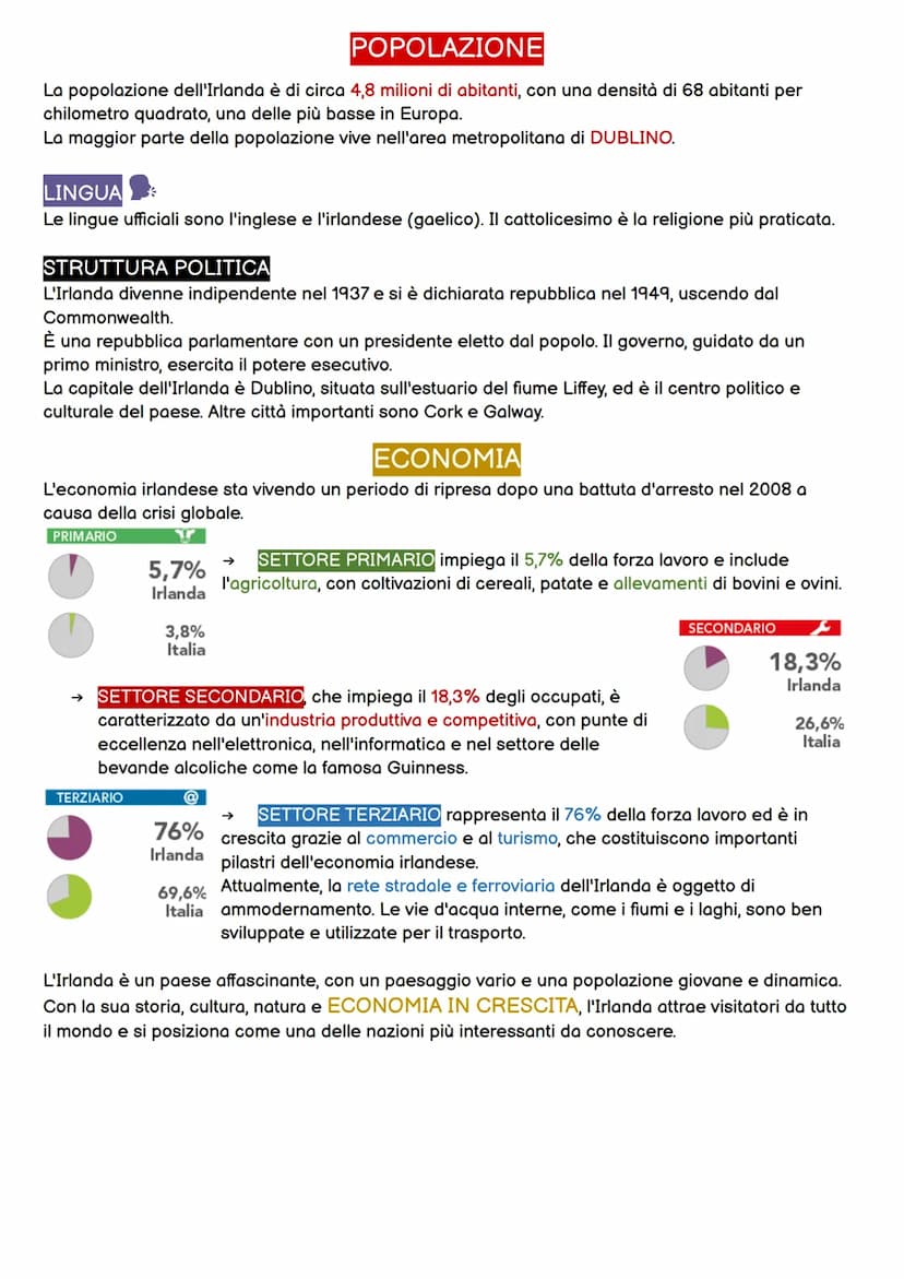 REGIONE BRITANNICA
L'unica regione INSULARE d'Europa è la
REGIONE BRITANNICA e si trova a
NORD-OVEST
È formata da:
→ 2 isole maggiori (Irlan