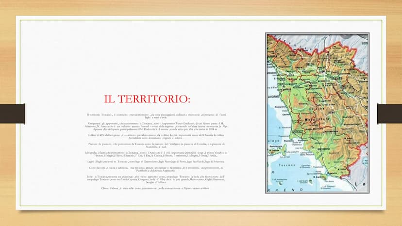 LA TOSCANA
Autore: Cimmino Alessio. I CONFINI:
La Toscana, è una regione dell'Italia centrale,
confina: a nord-ovest, con la Liguria, a nord
